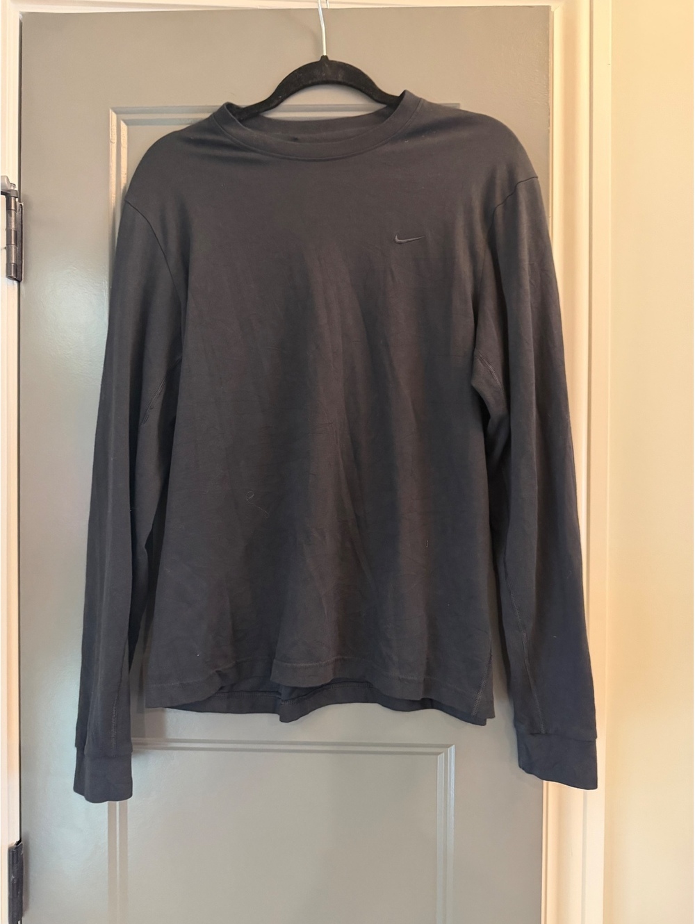 Nike Men's Black Dri-Fit Long Sleeve T-Shirt Medium